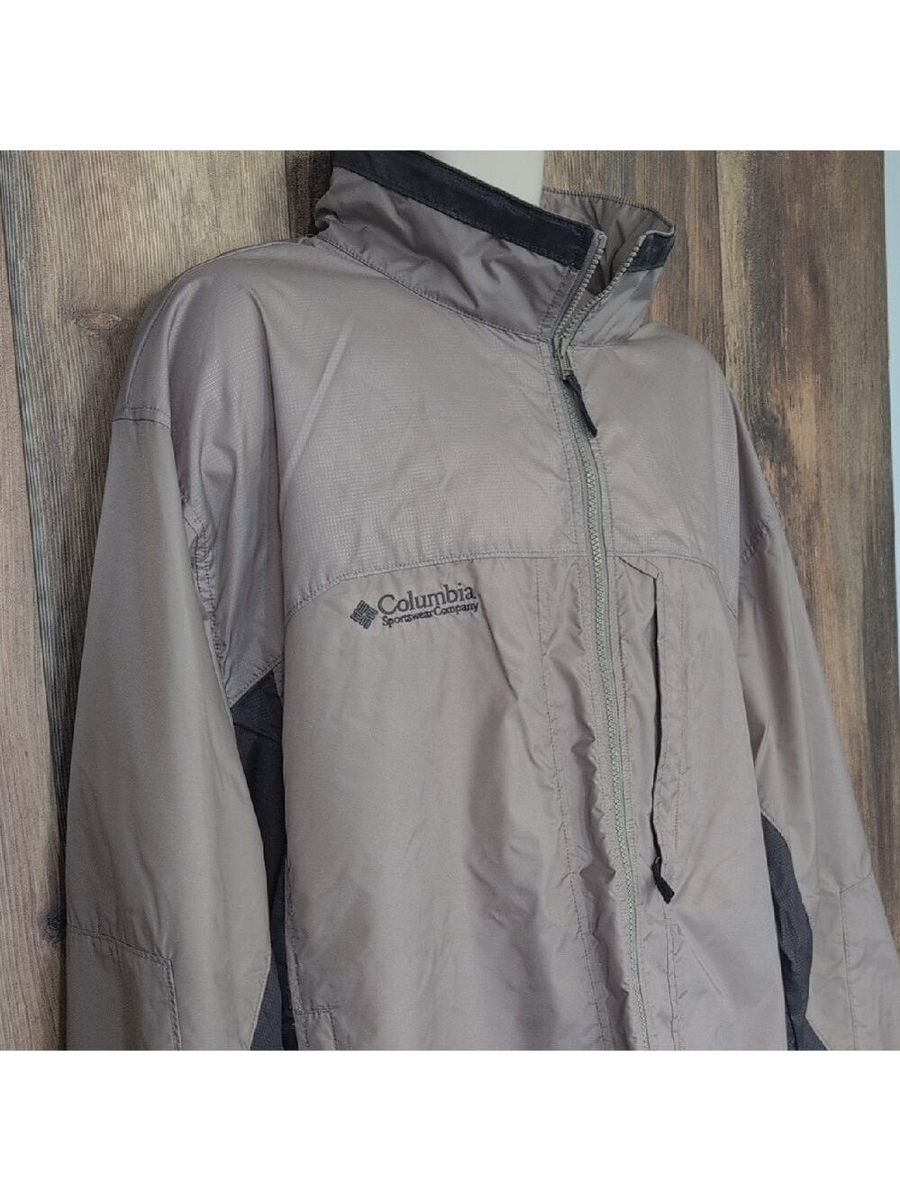 Columbia Men's Full Zip Windbreaker with Zip Away Hoodie 2XT M320